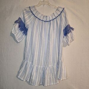 Chic Striped Off-Shoulder Mini Dress